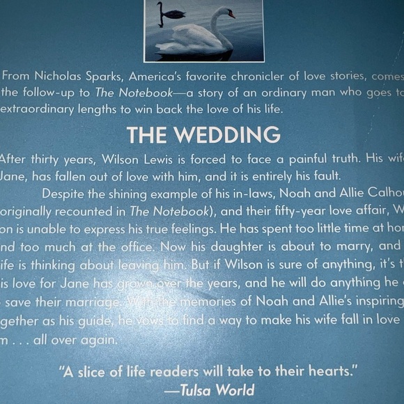 The Wedding By Nicholas Sparks - Picture 3 of 5